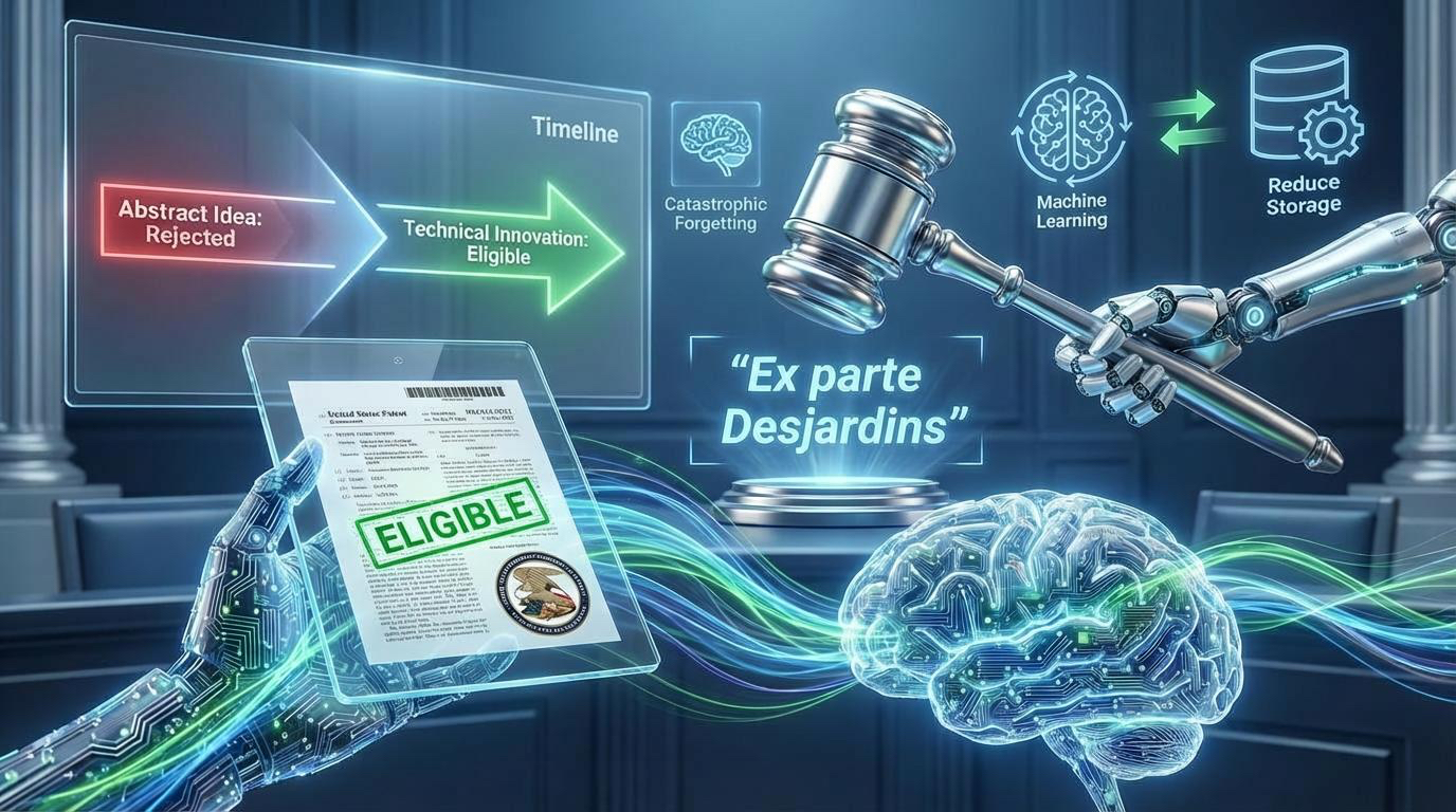 Ex parte Desjardins: AI Patent Eligibility at the USPTO