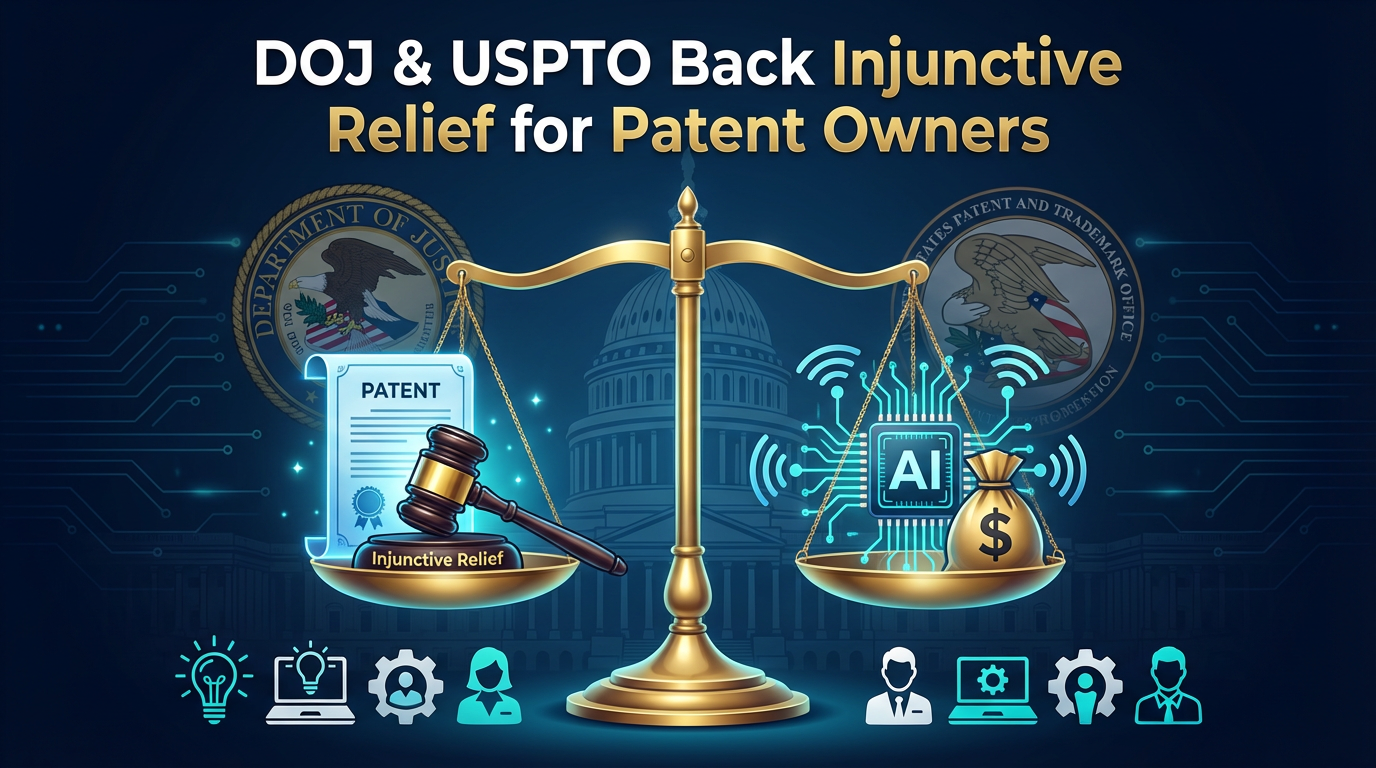 DOJ & USPTO Support Injunctive Relief for NPEs