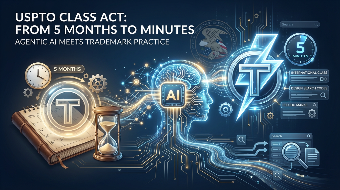 USPTO Class ACT: AI Cuts Trademark Classification Time