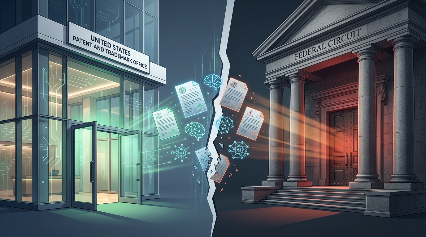 USPTO vs. Courts: The AI Patent Gap Explained