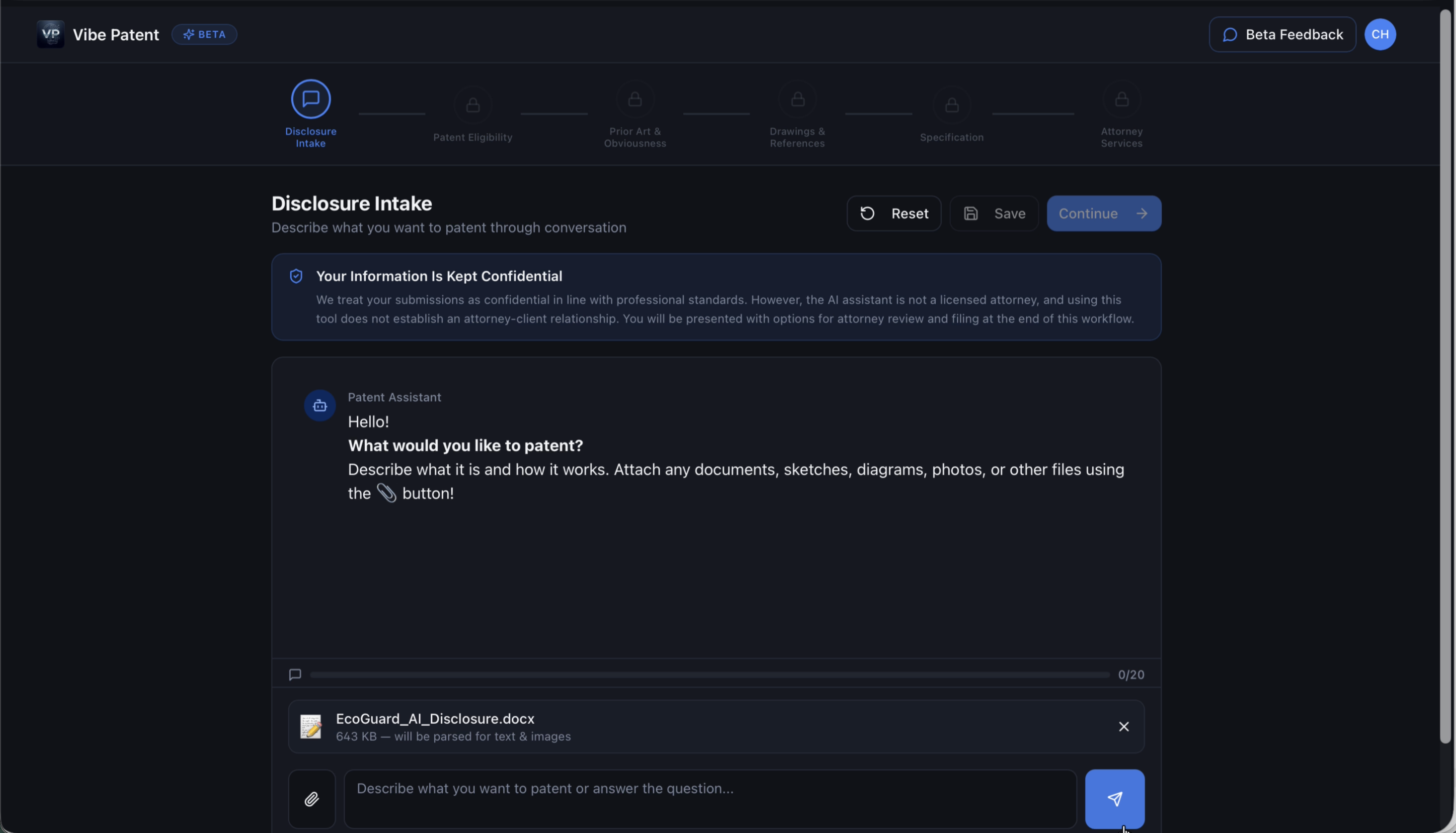 Get Patent Pending for $250 with Vibe Patent AI